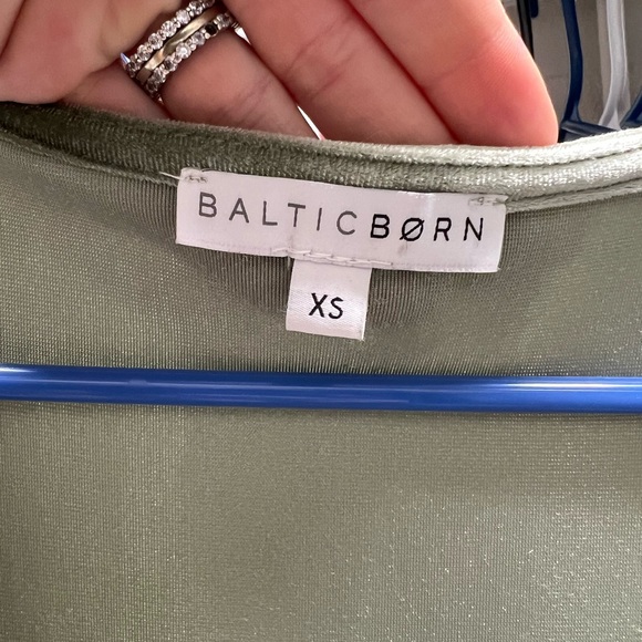 Baltic Born Green Velvet Maxi Dress XS - Picture 1 of 5
